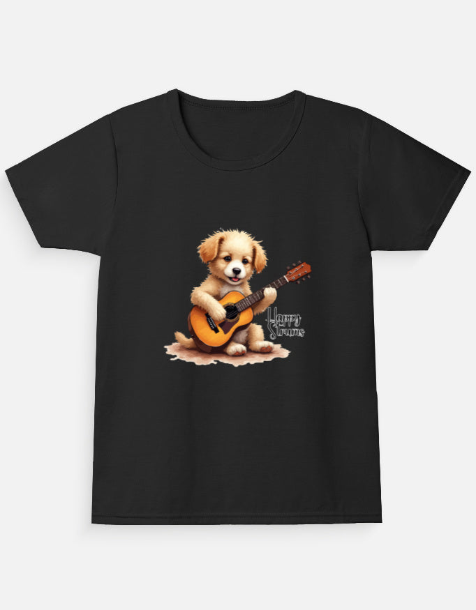Happy Girl's Crew Neck T-Shirt